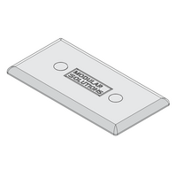 MODULAR SOLUTIONS POLYAMIDE END CAP&lt;BR&gt;30MM X 60MM LIGHT GRAY